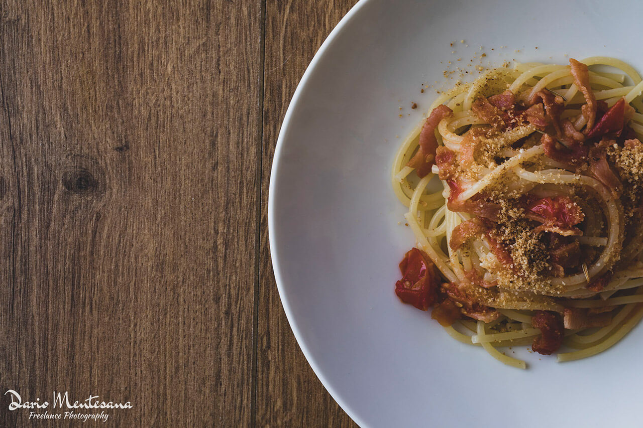 Spaghetti with bacon